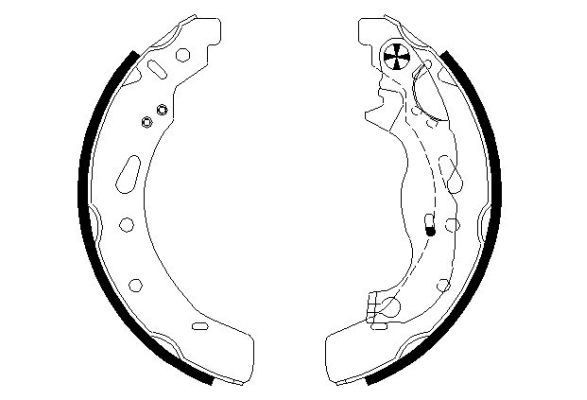 TEXTAR Brake Shoe Set Article number: 91072100 cheaply