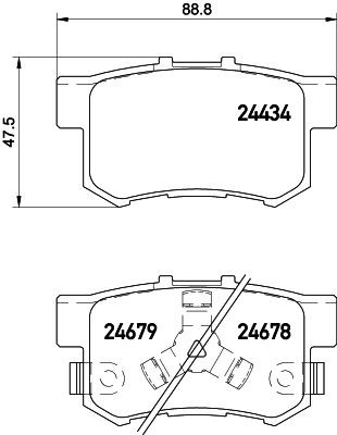 MINTEX Brake pad set Article number: MDB2959 cheaply