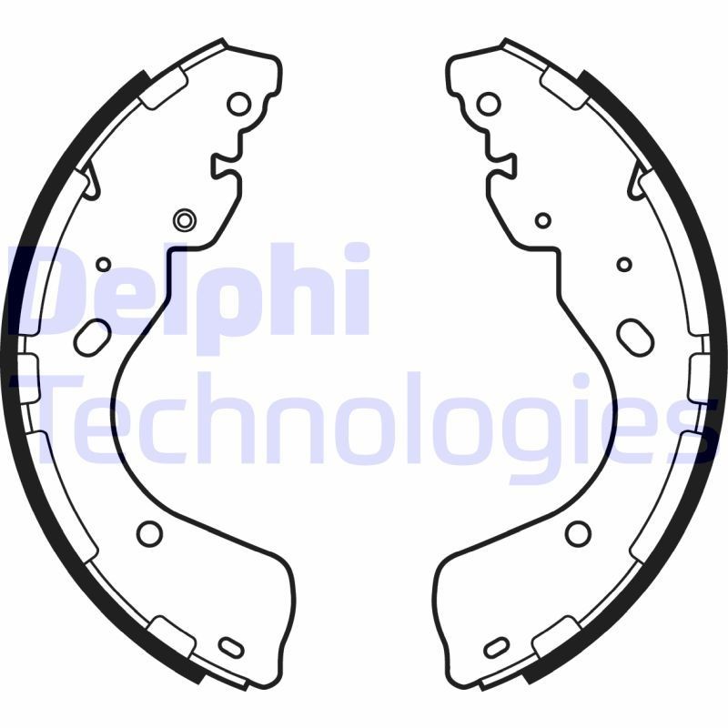 DELPHI Brake Shoe Set Article number: LS2080 cheaply