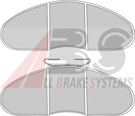A.B.S. Brake pad set Article number: 37207 cheaply
