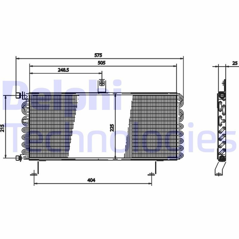 DELPHI Air conditioning condenser Article number: TSP0225175 cheaply