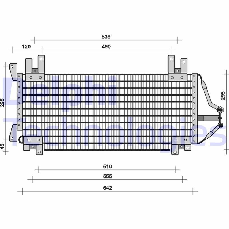DELPHI Air conditioning condenser Article number: TSP0225060 cheaply