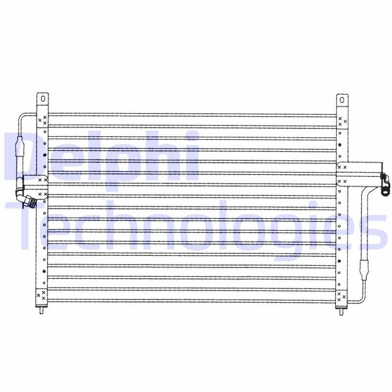 DELPHI Air conditioning condenser Article number: TSP0225197 cheaply