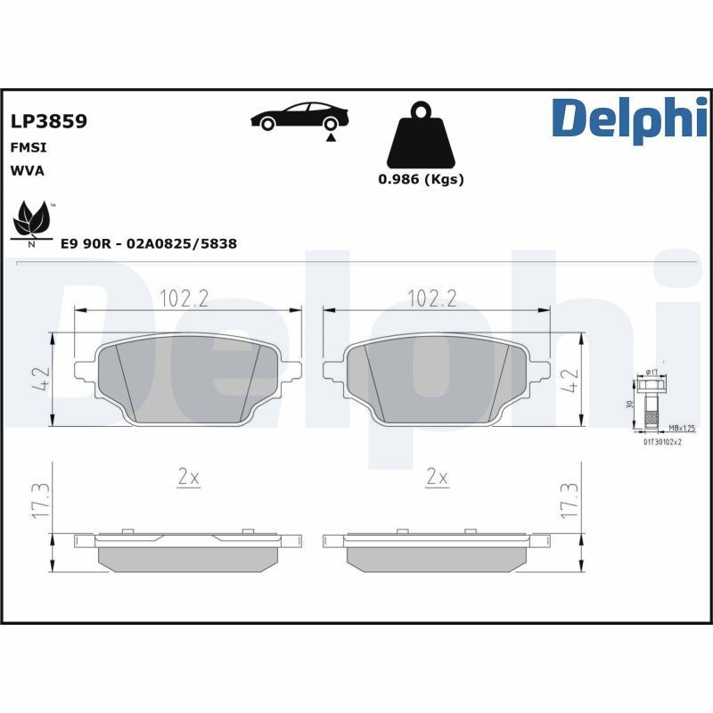 DELPHI Dust cover kit, shock absorber Article number: PCK72 cheaply