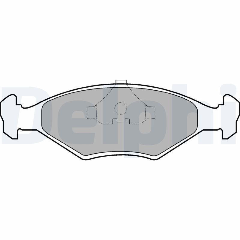 DELPHI Brake pad set Article number: LP677 cheaply