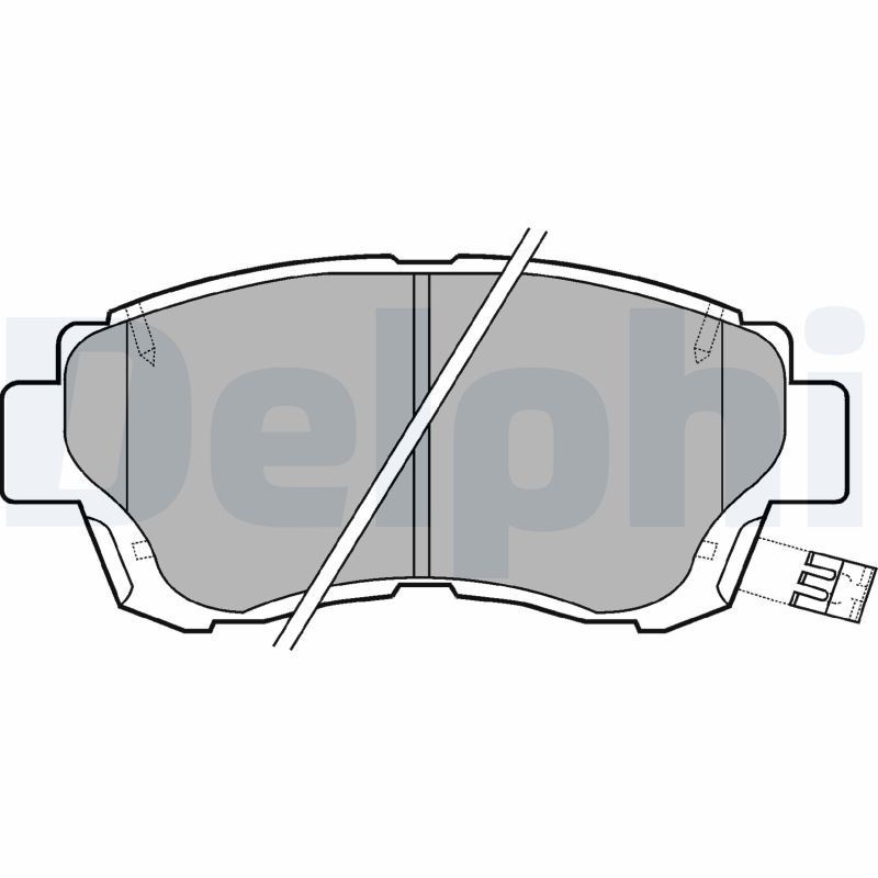 DELPHI Brake pad set Article number: LP936 cheaply