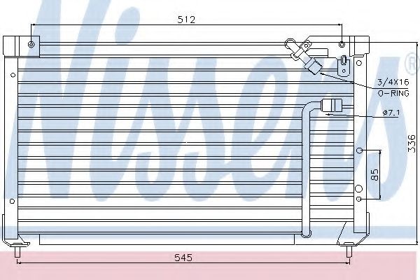 NISSENS Air conditioning condenser Article number: 94013 cheaply