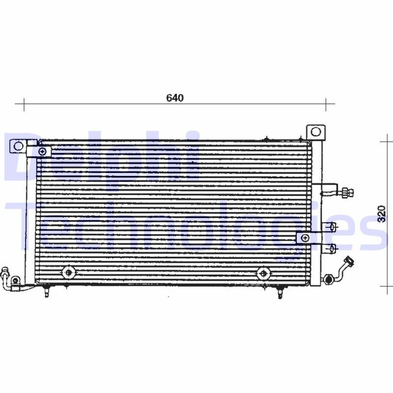 DELPHI Air conditioning condenser Article number: TSP0225071 cheaply