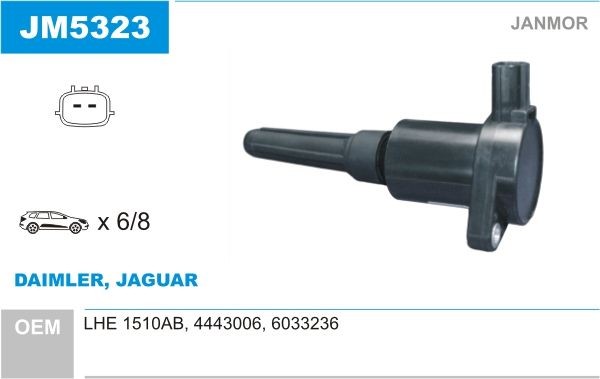 JANMOR Ignition coil Article number: JM5323 cheaply