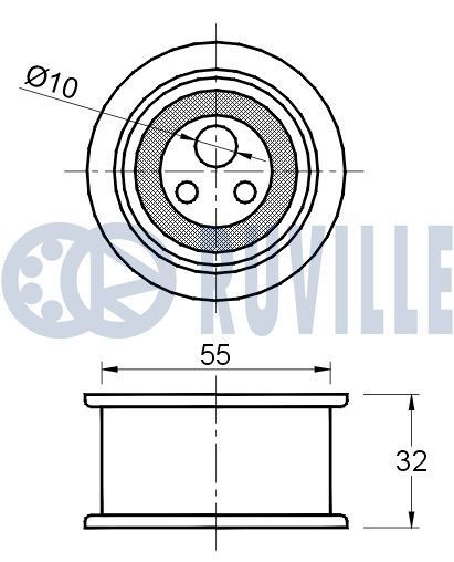 RUVILLE 3486005 Guides, timing chain Hatchback 1.6 One 90 PS Petrol 2006