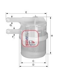 SOFIMA Fuel filter Article number: S 1020 B cheaply