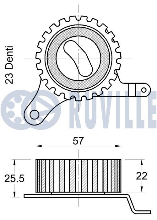 RUVILLE 57344 Vibration Damper, timing belt L 200 2.5 DI-D (KA4T) 136 PS Diesel 2015