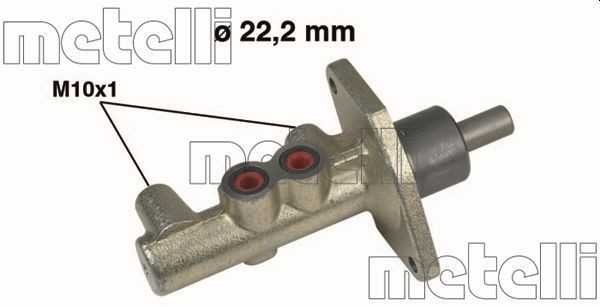 METELLI Peapiduri silinder Artikli number: 05-0261 soodsalt