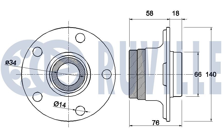 RUVILLE Rocker arm Article number: 235006 cheaply