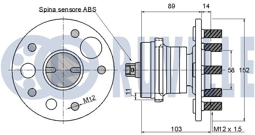 RUVILLE 5544652 Pulley Set, timing belt LT 2.5 TDI 109 PS Diesel 2006