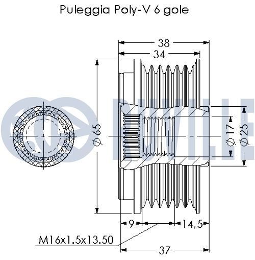RUVILLE 5740651 Pulley Set, timing belt ACCORD 2.3 (CG5, CF9, CF0, CF1, CF2) 150 PS Petrol 2003