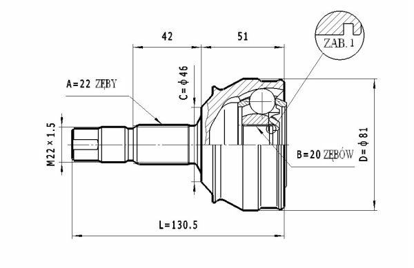 STATIM Joint kit, drive shaft Article number: C.149 cheaply