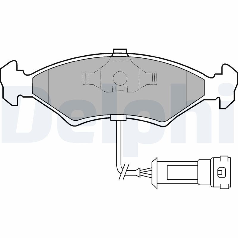 DELPHI Brake pad set Article number: LP255 cheaply