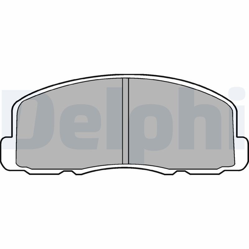 DELPHI Brake pad set Article number: LP458 cheaply
