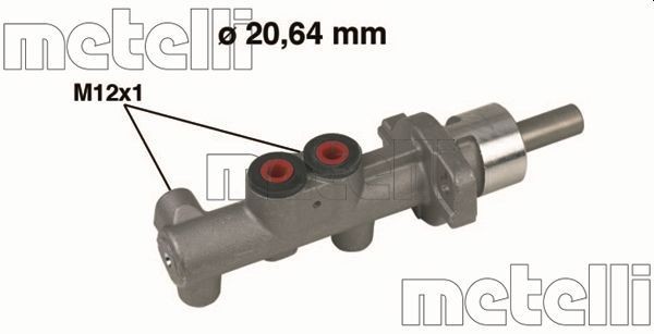 METELLI Peapiduri silinder Artikli number: 05-0400 soodsalt