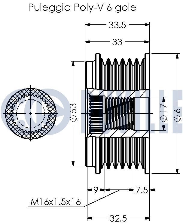 RUVILLE Tensioner Lever, v-ribbed belt Article number: 55144 cheaply