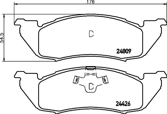 MINTEX Brake pad set Article number: MDB2524 cheaply