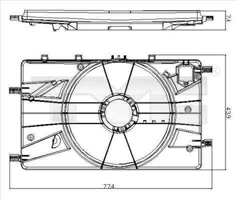 TYC Support, cooling fan Article number: 825-0017-1 cheaply