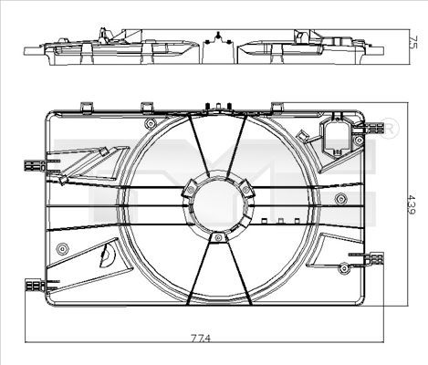 TYC Support, cooling fan Article number: 825-0018-1 cheaply