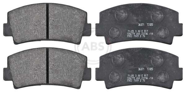 A.B.S. Brake pad set Article number: 36071 cheaply