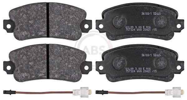 A.B.S. Brake pad set Article number: 36103/1 cheaply