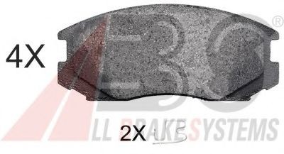 A.B.S. Brake pad set Article number: 36772 OE cheaply