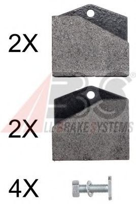 A.B.S. Brake pad set Article number: 37828 OE cheaply