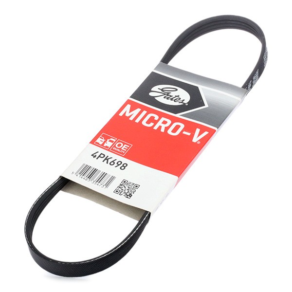GATES Serpentine belt Article number: 4PK698 cheaply