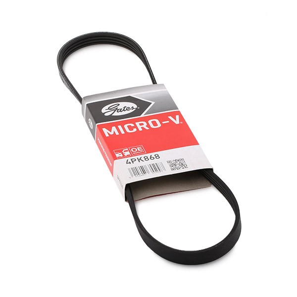GATES Serpentine belt Article number: 4PK868 cheaply