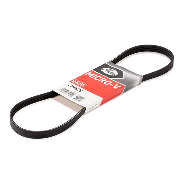 GATES Serpentine belt Article number: 4PK878 cheaply