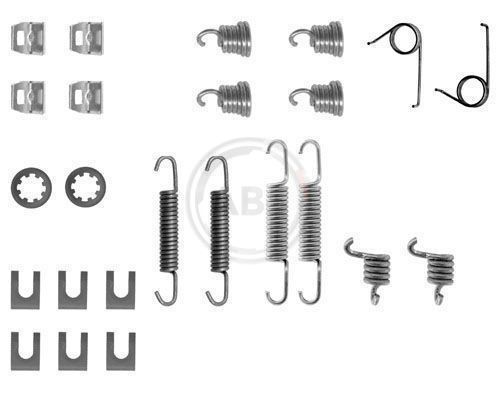 A.B.S. 0554Q Accessory Kit, brake shoes SAMBA 0.9 (51A601, 51A591) 42 PS Petrol 1987