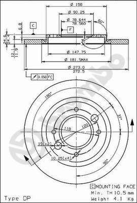 BREMBO Brake disc Article number: 08.2467.20 cheaply