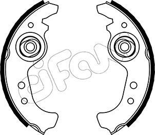 CIFAM Brake Shoe Set Article number: 153-063 cheaply