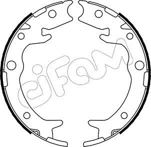 CIFAM Handbrake shoes Article number: 153-159 cheaply