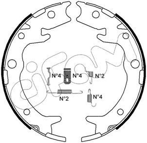 CIFAM Handbrake shoes Article number: 153-159K cheaply