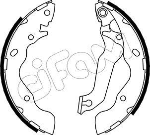 CIFAM Brake Shoe Set Article number: 153-171 cheaply