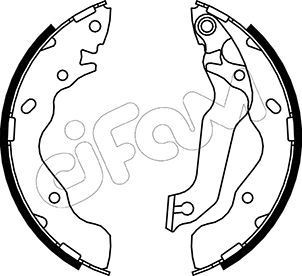 CIFAM Brake Shoe Set Article number: 153-176 cheaply