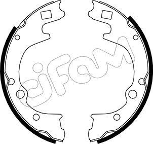 CIFAM Brake Shoe Set Article number: 153-221 cheaply