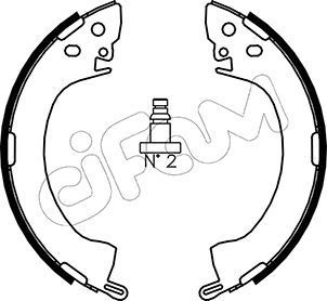 CIFAM Brake Shoe Set Article number: 153-251 cheaply