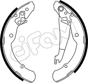 CIFAM Brake Shoe Set Article number: 153-379 cheaply