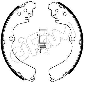 CIFAM Brake Shoe Set Article number: 153-383 cheaply