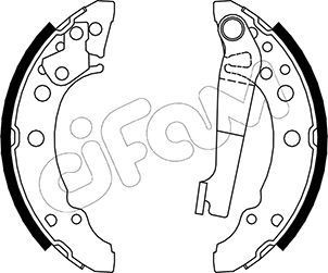 CIFAM Brake Shoe Set Article number: 153-465 cheaply