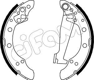 CIFAM Brake Shoe Set Article number: 153-468 cheaply