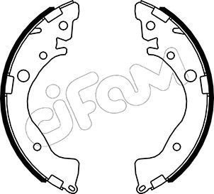 CIFAM Brake Shoe Set Article number: 153-493 cheaply