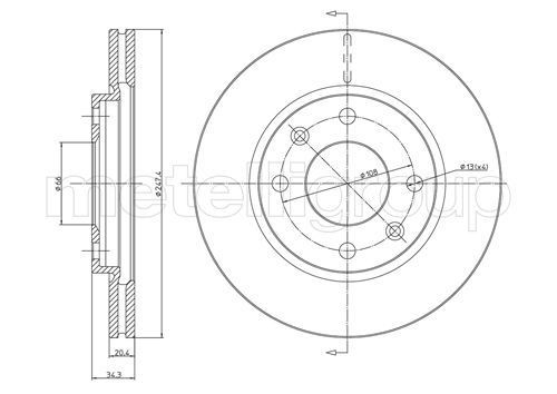 CIFAM Brake disc Article number: 800-238 cheaply